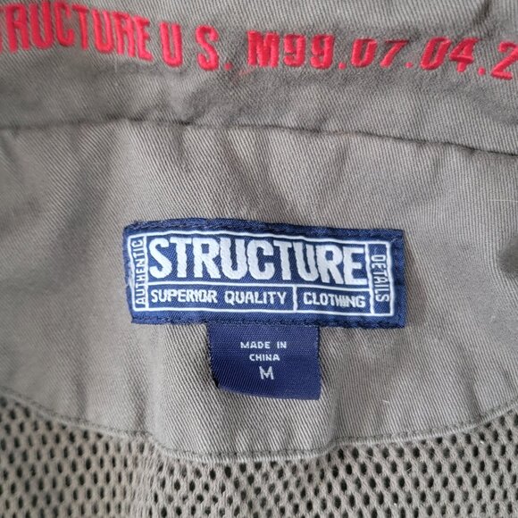 Structure USA Men's Utility Green Vest Size M - Picture 14 of 15